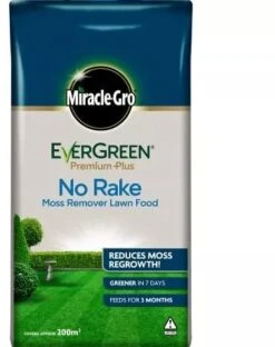Miracle-Gro Premium+ No Rake Feed & Moss 200sqm