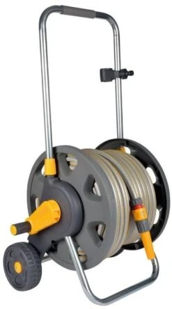 Hozelock Assembled 60m Hose Cart With Hose