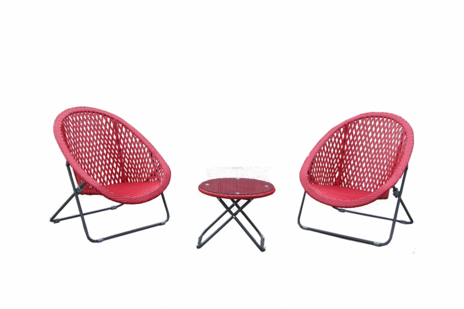 TOBS Garden Bistro Set - Chilli Red