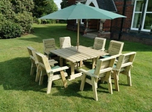 Churnet Valley Ergo 8 Seater Square Set - 8 X Chairs