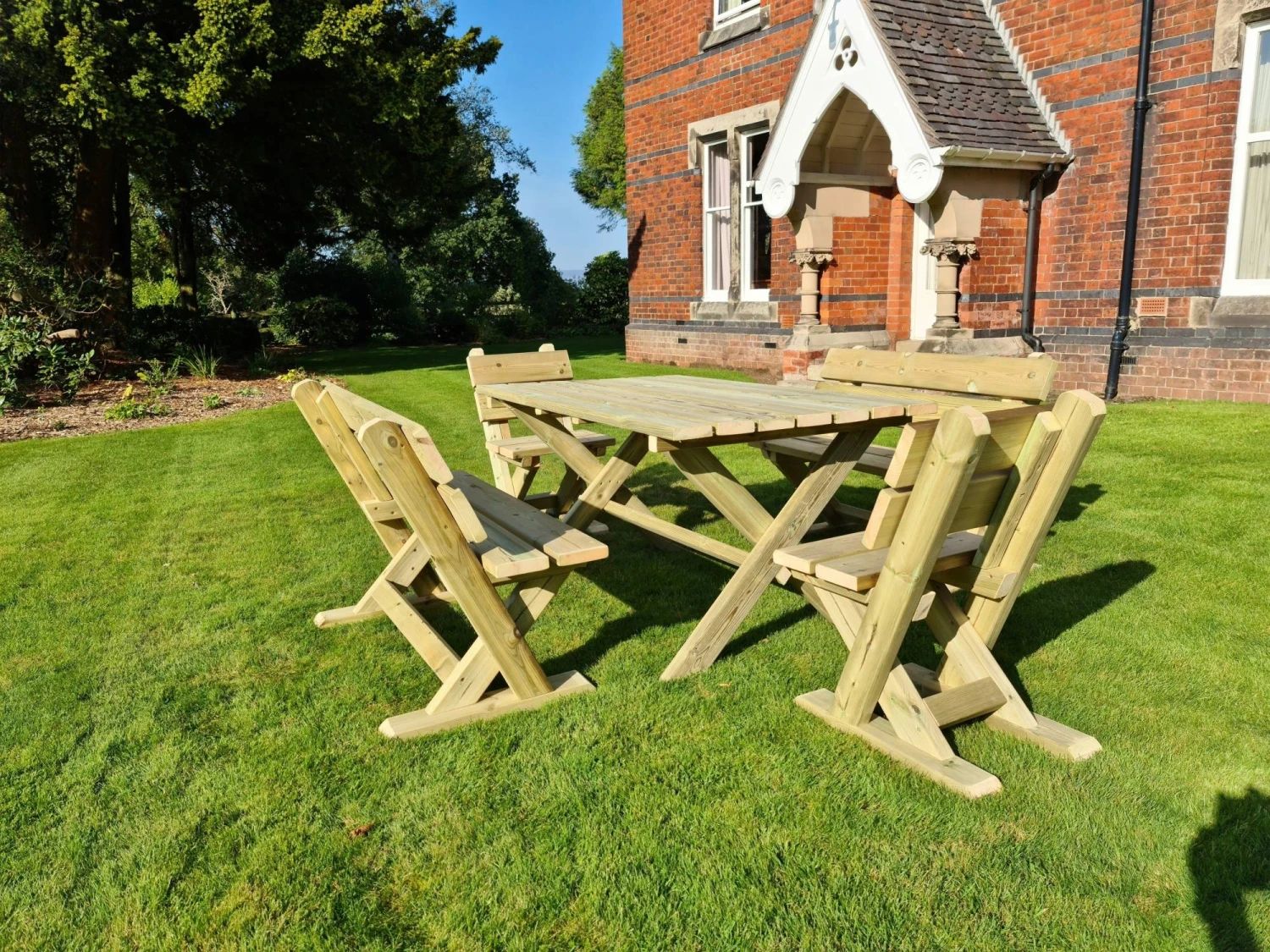 Churnet Valley Ashcombe Table Set 6 Seater - Image 2