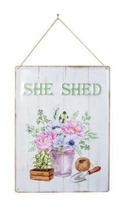 La Hacienda She Shed Sign