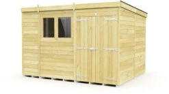 DIY Sheds Pent Shed - Double Door